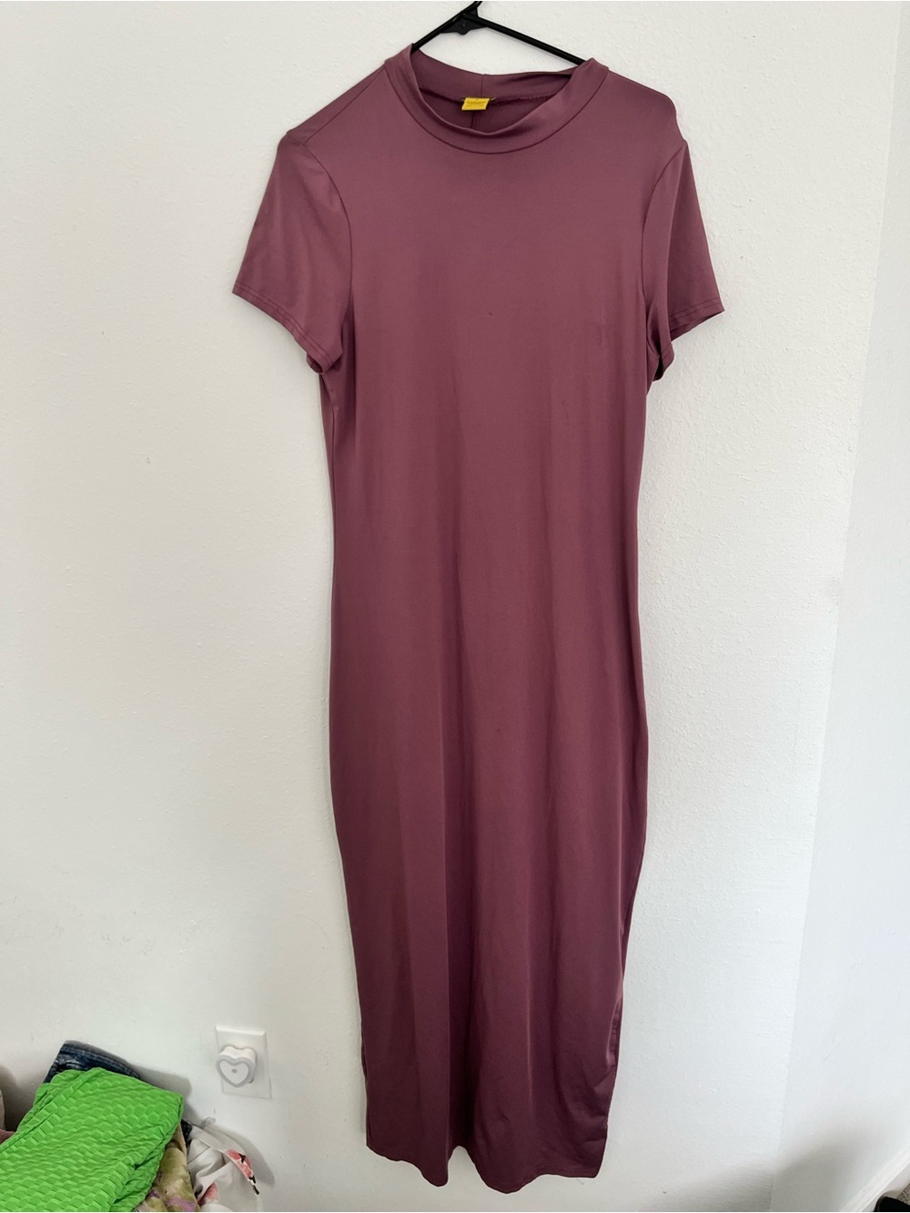 Daisy Mauve Short-Sleeve Maxi Dress